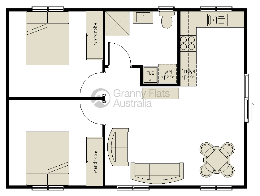  2  Bedroom  Granny  Flat  Designs  Granny  Flats  Australia